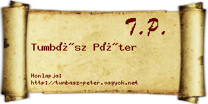 Tumbász Péter névjegykártya